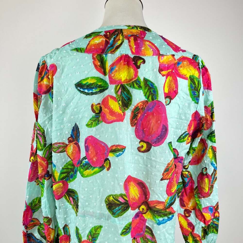 NWOT Tropical Fruit Parrot Print Mini Dress Size S - Picture 7 of 14